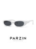 Parson Glasses Uv Protection Sunglasses for Women, Fashionable Street Style, Trendy Sunshade, White Small Frame Sunglasses for Men Pz12730