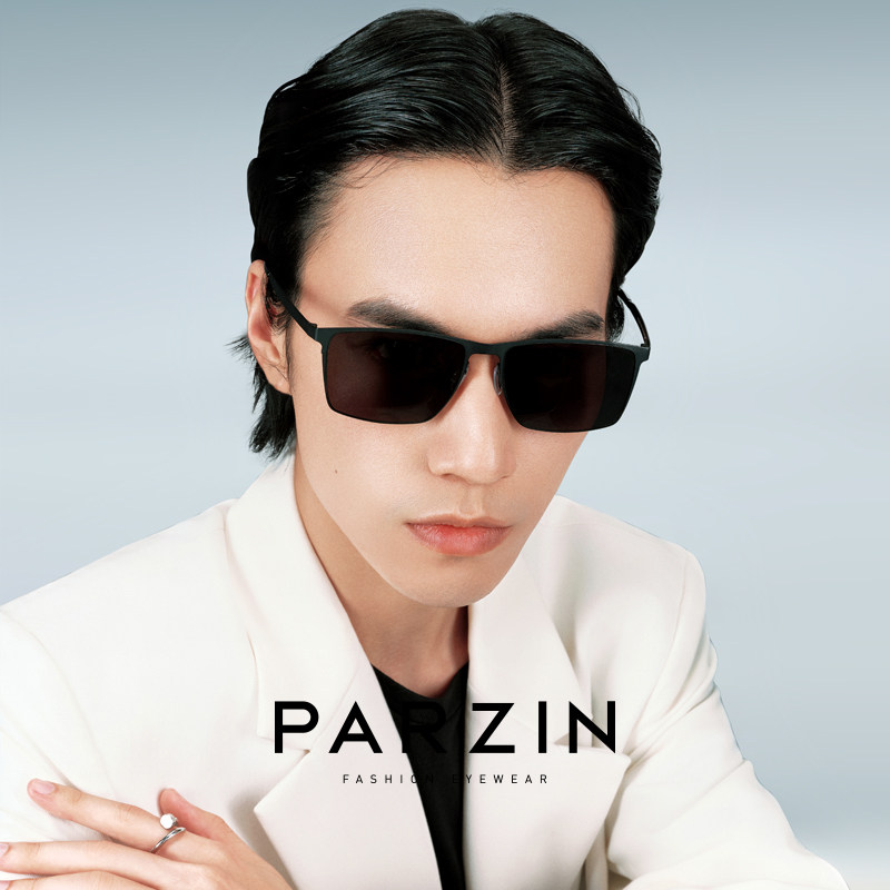 帕森男士偏光太阳镜时尚轻盈高清镜片司机开车专用驾驶墨镜PZ8366