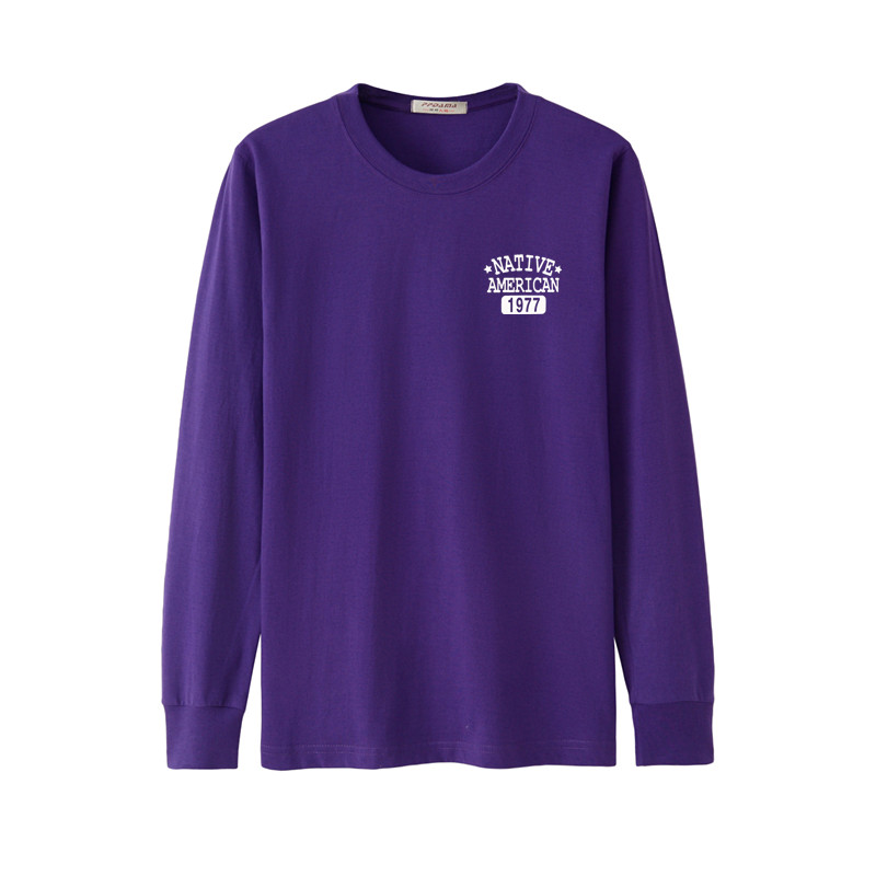 Mới cộng với chất béo cotton lỏng dài tay áo thun nam quần áo mùa thu trung niên chất béo thể thao bình thường đáy áo thể thao thủy triều áo polo nam đẹp