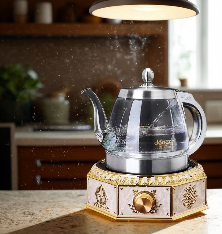 Denaison Electric Kettle Automatic Water Filling Constant Temperature Kettle 2025 New Model Glass Kettle European Style