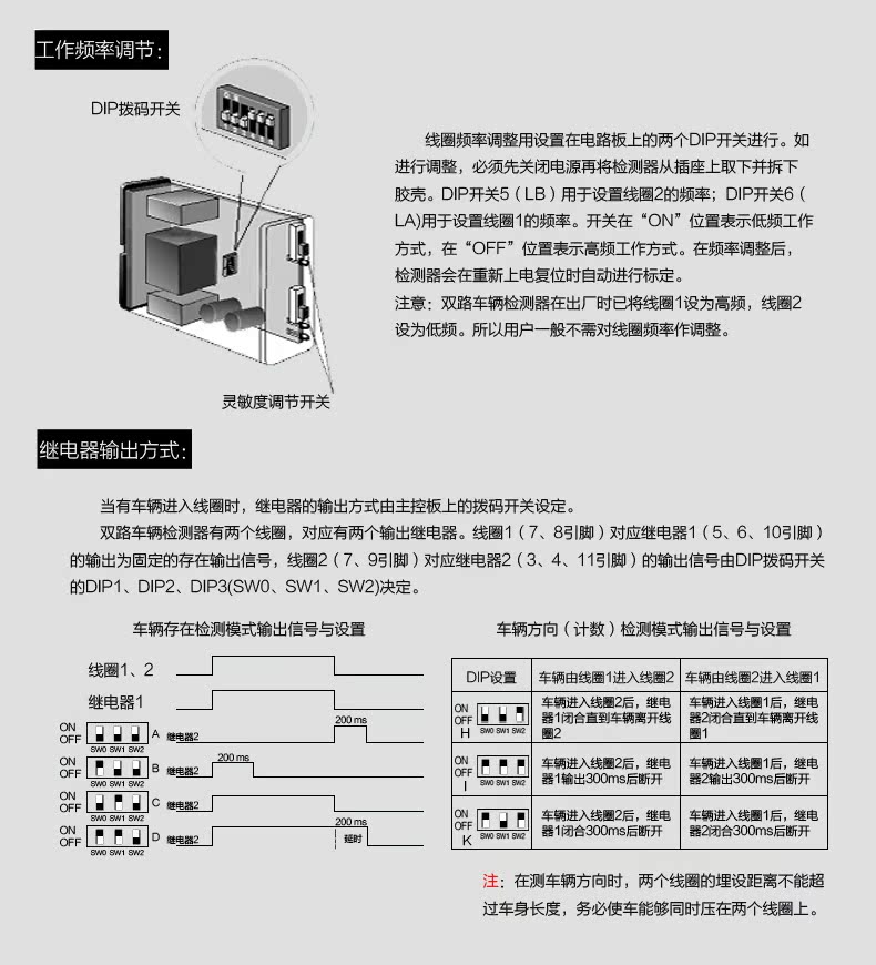 [地感车辆检测器智能停车场通道闸系统地感线