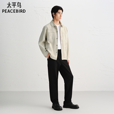 Куртка 太平鸟男装 提花夹克外套男翻领时尚休闲茄克潮流潮牌上衣 PEACEBIRD