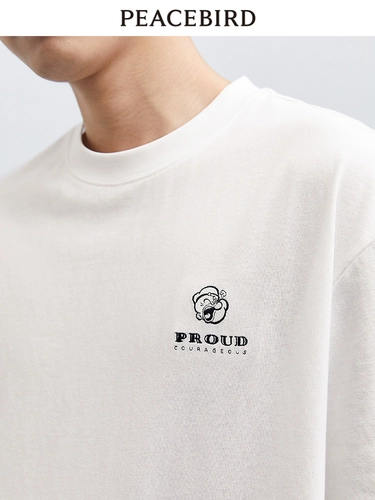 Моряк Попай, летняя футболка, 2023, с вышивкой, короткий рукав