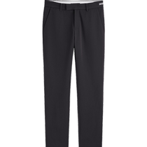 (Same style in the mall) PEACEBIRD Mens Wear Mulberry Silk Four-Way Stretch Slim Black Casual Pants Men B1GBE2336