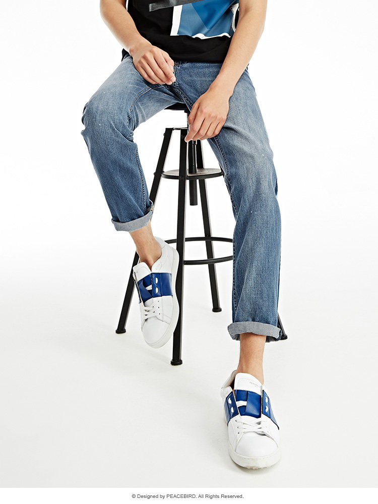 Jeans pour jeunesse PEACEBIRD en coton pour été - Ref 1461585 Image 26