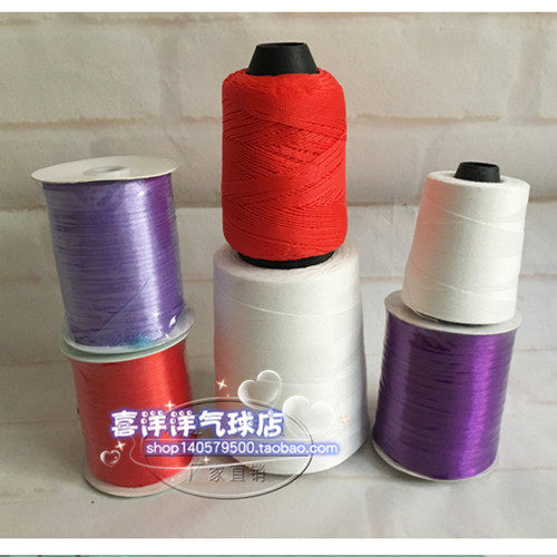 Wedding celebration satin red ribbon with butterfly knot wedding celebration decorated with balloon rope red rope Silk Thread Balloon Rope