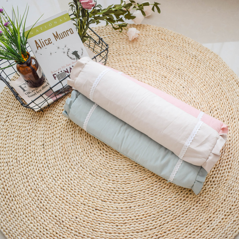 Xiangdaifang cervical spine care buckwheat shell pillow pure cotton plain color candy pillow cervical special cylindrical pillow