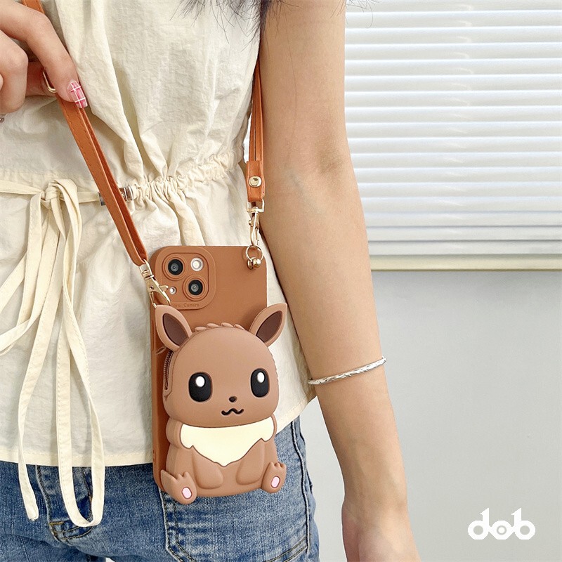 Cute Eevee Coin Purse Compatible with Apple 15 Phone Case iPhone 14 Pro Max Protective Cover 13Pro Crossbody 12/11 Strap Xsmax Cartoon Xr Full Cover Women's Model 67P Lanyard 8Plus Cute Eevee Coin Purse Compatible with Apple 15 Phone Case iPhone 14 Pro Max Protective Cover 13Pro Crossbody 12/11 Strap Xsmax Cartoon Xr Full Cover Women's Model 67P Lanyard 8Plus