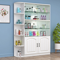 Cosmetics display cabinet Beauty salon product display cabinet Barber shop display rack Glass door with lock sample shelf Gift cabinet