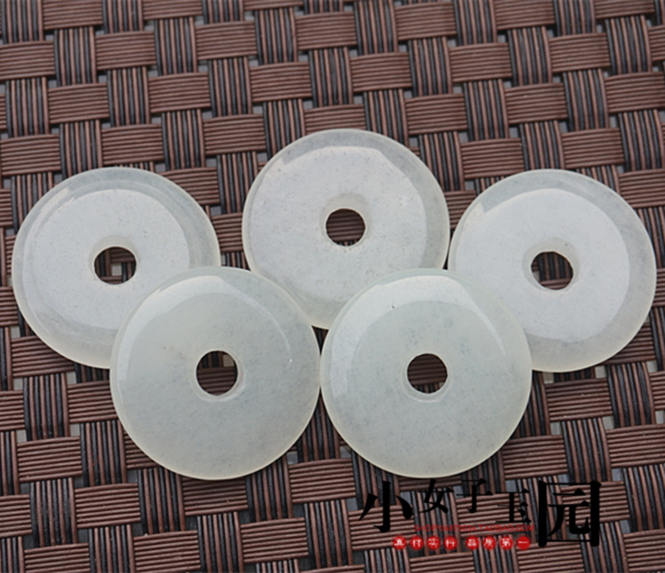 Ping An buckle pendant quartz rock jade safe button jade pendant quartz rock jade jade hair hairpin diy accessories