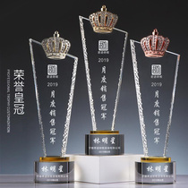 Creative Crystal Making trophies Trophies Medals for Prizes Customized Honor Crown Honor Awards Memorabilia