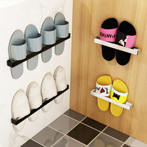 Bathroom trailer rack Wall Wall non-perforated stainless steel toilet toilet bedroom drain storage rack