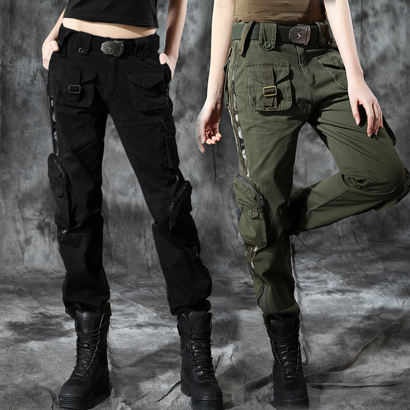 Women's Cargo Pants 2026 New Autumn Slim-Fit Casual High-Waisted Outdoor American-Style Casual Camouflage Pants for Petite Women