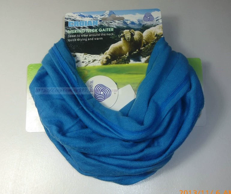 Chất lượng đặc biệt Merino len liền mạch mỏng headband nam giới và phụ nữ khăn khăn cổ áo ấm nhiều màu