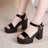 Сандалии на высоком каблуке, летняя универсальная обувь на платформе, 10см, 2023