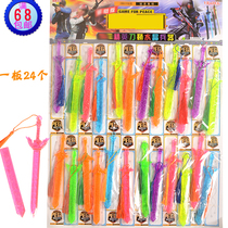 24 plastic crystal weapons scabbard sword Childrens primary school toys School side shop hot new hanging board