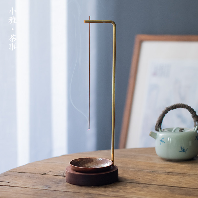 Creative Converse Hanging Incense Stick Solid Wood Zen line fragrant inserts Home Incense Seat Point Incense incense Incense Stove Tea Aisle-Taobao