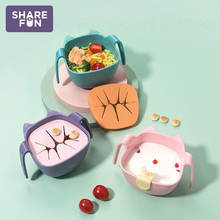 【宝宝吃饭喝粥神器】三合一多功能吸管碗