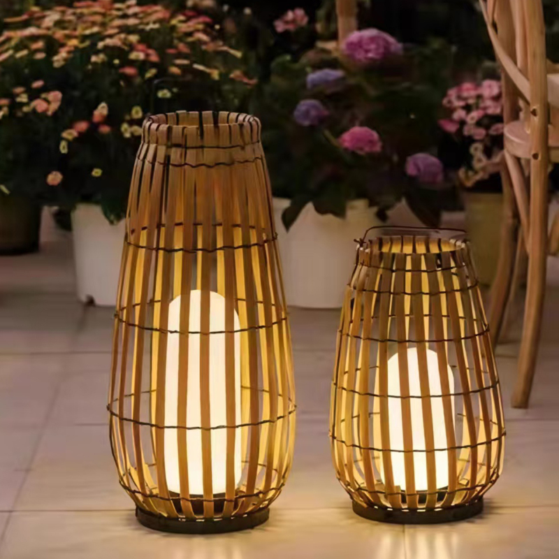 Solar Garden Terrace Light, Villa Courtyard Waterproof Lawn Light, B&B Balcony Atmosphere Decoration Portable Wind Lamp