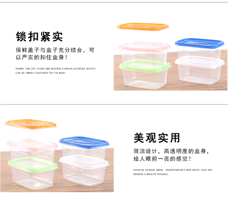 709ml bìa màu xanh hình chữ nhật dùng một lần hộp ăn trưa takeaway hộp ăn trưa gói hộp thức ăn nhanh hộp lưu trữ hộp - Hộp cơm điện sưởi ấm hộp đựng cơm văn phòng lock and lock