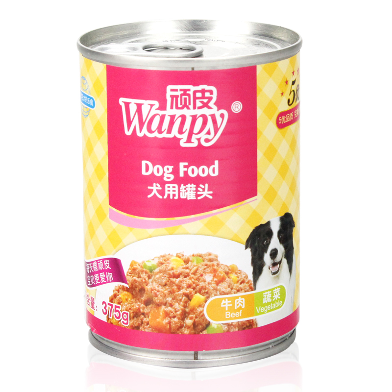 顽皮罐头 顽皮鸡肉及蔬菜罐头375g 狗罐头狗湿粮拌狗粮 泰迪罐头