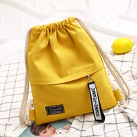 Dây rút DrawString Ba lô Nam và nữ Túi đi học thể thao nhẹ Túi ba lô đơn giản Hướng dẫn Gói bổ trợ balo nữ đẹp đi học