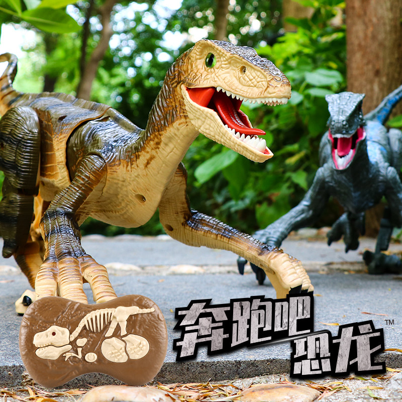 Children's dinosaur toy boy emulated electric remote control 6 will walk 10 large number gift 8 Spray animal Xun Menglong