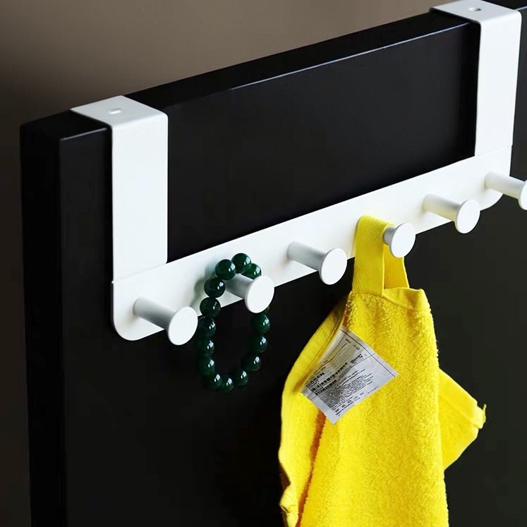 Ikea Annudun Door-Mounted Coat Hook, No-Drill, Traceless Hook, Hidden Coat and Hat Hook Behind the Door, Stainless Steel