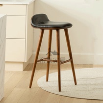 New bar chairs simple bar chairs home bar chairs backrest high chairs restaurant bar stools solid wood island chairs