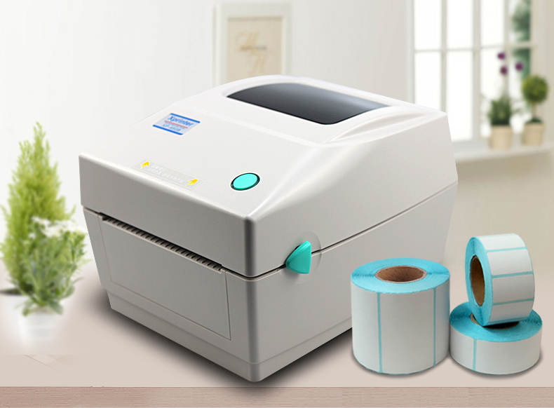Máy in nhãn Core 烨 XP-460B Máy dán nhãn đơn tốc độ Máy dán nhãn mã vạch Máy dán nhãn quần áo hai chiều Thẻ thư điện tử tân binh dễ dàng chữa cháy mặt máy in điện tử - Thiết bị mua / quét mã vạch