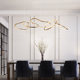 Simple Modern Light Luxury Chandelier, Creative Dining Room Bar Counter Living Room Minimalist Nordic Style Personalized Design Artistic Lighting Fixtures