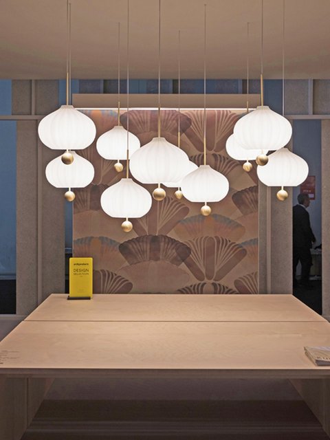 Italian Kundalini Lilli Chandelier in New Chinese Style for Hotel, Restaurant, Exhibition Hall, Cafe, Bar Counter