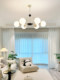 French Bauhaus Living Room Lamp, Modern Minimalist Designer Cream Style Vintage Magic Bean Chandelier, Bedroom and Dining Room Lighting Fixtures