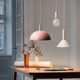 Nordic Dining Room Lamp, Simple Modern Loft Industrial Windproof Lighting, Danish Macaron Single-Head Small Pendant Light