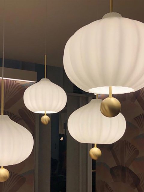 Italian Kundalini Lilli Chandelier in New Chinese Style for Hotel, Restaurant, Exhibition Hall, Cafe, Bar Counter