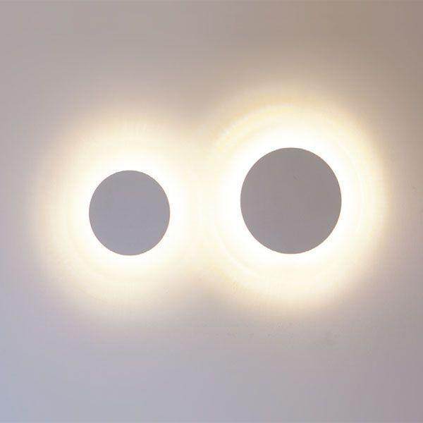 Led Wall Lamp Modern Minimalist Bedroom Living Room Bedside Lamp Black and White Scandinavian Outdoor Waterproof Background Aisle Round