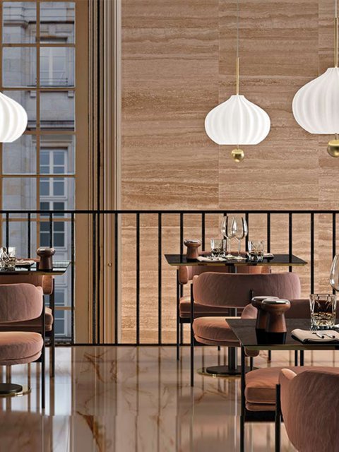 Italian Kundalini Lilli Chandelier in New Chinese Style for Hotel, Restaurant, Exhibition Hall, Cafe, Bar Counter