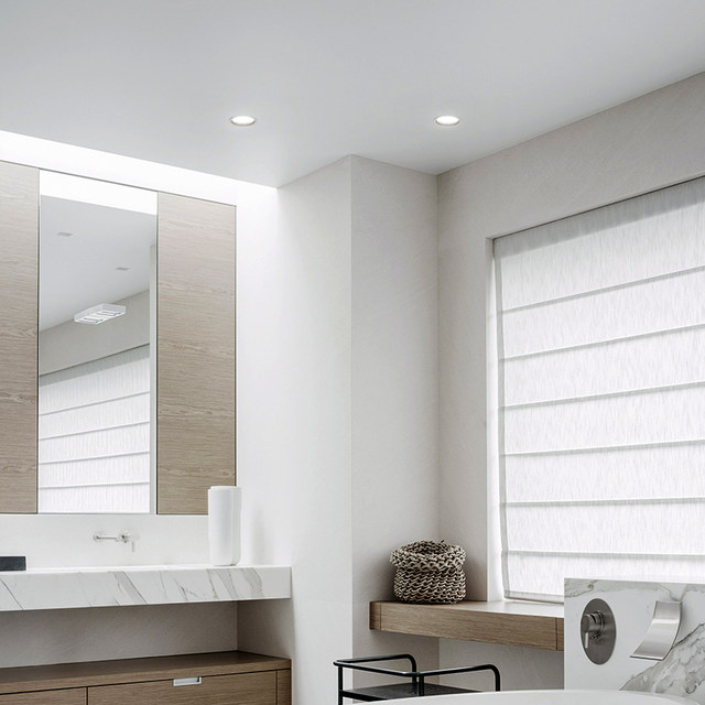 Full Spectrum Ultra-Thin Led Spotlight with Narrow Edges, Anti-Glare, Embedded, Oil-Proof for Kitchen, Waterproof Downlight for Bathroom and Restroom