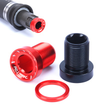 RISK mountain bike spline shaft crank BB screw color aluminum alloy hollow non-waterproof tooth plate fixed