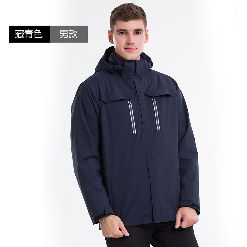 Autumn and winter outdoor stormtrooper clothing men's three-in-one two-piece set windproof waterproof warm breathable cold mountaineering clothing women's tide