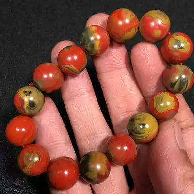 Nanhong full pulp brocade yellow skin Pulp single-circle hand string can go abroad to prove the certificate