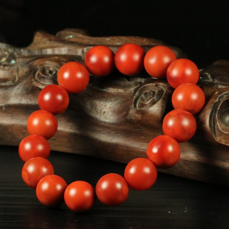 Get the Red Liangshan Natural Raw Mine South Red full of tomatoes red Buddha Pearl Handout with a single lap of hand-streaming exclusively-Taobao