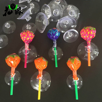 Wedding car decoration shake sound lollipop suction cup 4cm plastic suction cup Float suction cup 3cm strong transparent perforated suction cup