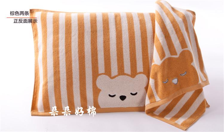 Khăn gối cotton vàng đôi của cặp vợ chồng trưởng thành dày lên để tăng sự thoải mái mềm mại thấm hút sọc khăn gối đơn khăn bông gối