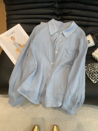 Летняя одежда для защиты от солнца, белая рубашка, городской стиль, свободный крой