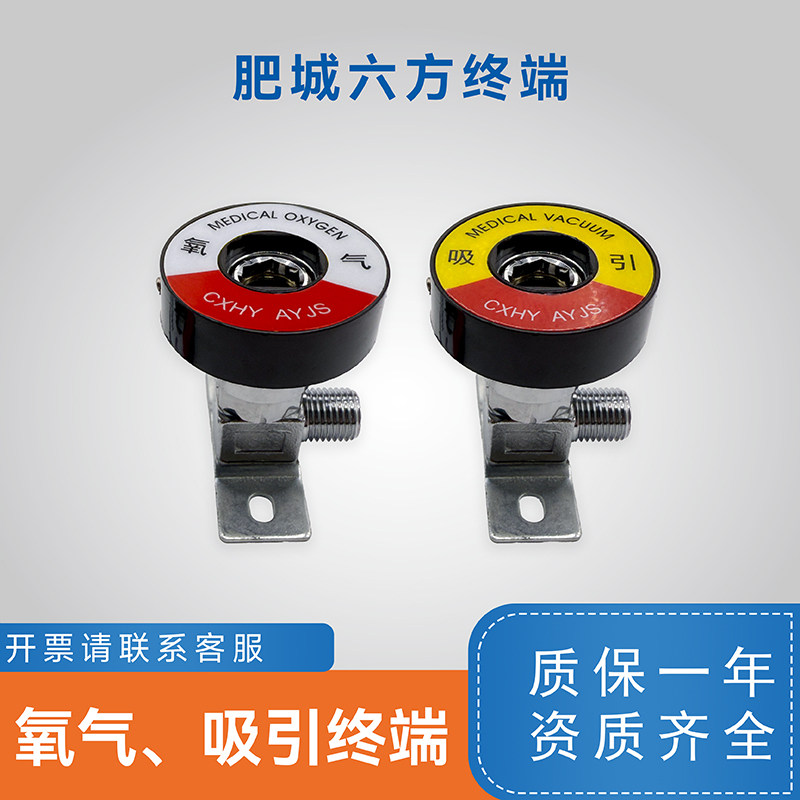 CXHY AYJS氧气终端 肥城气体终端气源插座氧气带底座头04终端供氧