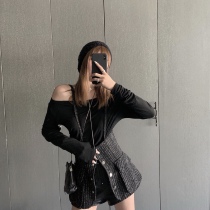 IAMCPLUS 2020 new fashion original small fragrance wind plaid multi-wear method strap slim waist seal womens autumn