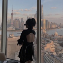 IAMC custom autumn new female can be mother can be man can be stunner chic sexy halter small blazer