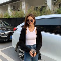 Korean I-shaped small condole belt knitted vest women's summer design sexy elastic sleeveless top