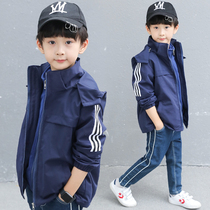 Boys' autumn coat 2022 The new children's three-in-one assault suit in autumn and winter can be removed and thickened